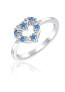 Romantic silver ring with zircons SVLR0434SH2BM