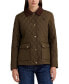 Фото #1 товара Women's Corded-Collar Quilted Coat