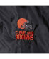 ფოტო #2 პროდუქტის Men's Black Cleveland Browns Coaches Classic Raglan Full-Snap Windbreaker Jacket