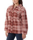 ფოტო #4 პროდუქტის Women's Relaxed-Fit Fleece Shirt Jacket