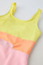 6-14 years/ colour block swimsuit