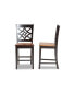 Фото #2 товара Nicolette Modern and Contemporary Wood Counter Stool Set, 2 Piece
