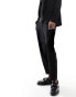 AllSaints Helm structured jersey suit trouser in black