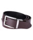 ფოტო #3 პროდუქტის Men's Pattern Transformation Leather Belt