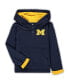 Фото #4 товара Toddler Boys Navy and Heathered Gray Michigan Wolverines Poppies Hoodie and Sweatpants Set