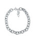 Фото #1 товара Platinum-Plated Brass Statement Chain Necklace