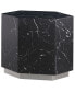 Zhuri 20" Faux Marble Hexagon End Table