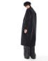 JJXX longline trench coat in black