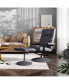 Фото #3 товара Contemporary Multi-Position Recliner & Ottoman W/ Wrapped Base