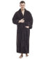 Фото #1 товара Men's Shawl Collar Full Ankle Length Fleece Bathrobe