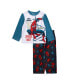 ფოტო #1 პროდუქტის Spiderman Little Boy Long Sleeve Shirt and Pants, 2-Piece Set