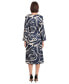 Фото #3 товара Платье Donna Morgan High-Neck с длинными рукавами на завязке