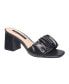 Women's Block Heel Slide Sandals