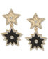 ფოტო #1 პროდუქტის Gold-Tone Pavé & Jet Star Drop Earrings