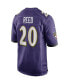 Men's Ed Reed Purple Baltimore Ravens Game Retired Player Jersey