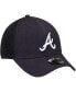 Фото #3 товара Men's Navy Atlanta Braves Trucker 9FORTY Adjustable Snapback Hat