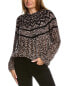 Фото #1 товара Theory Chevron Wool & Cashmere-Blend Sweater Women's P