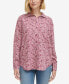 ფოტო #1 პროდუქტის Women's Pointillism Button-Front Shirt