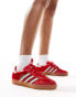 Фото #1 товара adidas Originals Gazelle Indoor trainers in red and blue velvet