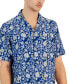 Men's Aretta Regular-Fit Floral-Print Button-Down Camp Shirt, Created for Macy's