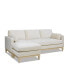 Knox 89" Modern Farmhouse Reversible Chaise Sectional Sofa