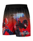 Фото #2 товара Men's Black Spider-Man Spider-Man 2 Poster Art Retro Shorts