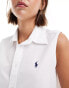 Фото #2 товара Polo Ralph Lauren sleeveless shirt with logo in white