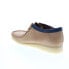 Фото #12 товара Clarks Wallabee 26162515 Mens Beige Nubuck Oxfords & Lace Ups Casual Shoes