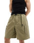 Converse Woodmark utility baggy shorts in khaki