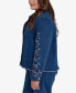 Фото #2 товара Plus Size Scottsdale Floral Embroidered Fringe Jacket