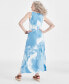 Фото #4 товара Women's Tie-Dye Knit Maxi Dress, Created for Macy's