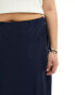 Nobody's Child Plus Mila midaxi skirt in navy Синий, EU50 - фото #8