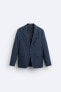 Textured suit blazer