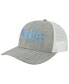 Фото #2 товара Men's Heather Gray, White Tufts University Jumbos The Champ Trucker Snapback Hat