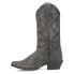 Фото #2 товара Laredo Kimber Embroidered Studded Snip Toe Cowboy Womens Grey Casual Boots 5216