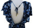 Фото #1 товара Lauren Ralph Lauren 288121 Women's Tunic Swim Cover-Up Size S Blue