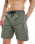 Jack & Jones cargo swim short in khaki