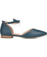 ფოტო #2 პროდუქტის Women's Vielo Bow Ankle Strap Flats