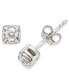 ფოტო #1 პროდუქტის Diamond Stud Earrings (1/4 ct. t.w.) in 14k White Gold