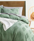 Bedding Tufted Embroidery Double Brushed 3 Piece Duvet Cover Set, Twin