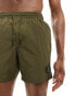 Фото #6 товара Marshall Artists crinkle nylon swim short with logo in khaki