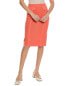 Фото #1 товара St. John Waffle Pique Skirt Women's Orange S