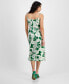 Фото #2 товара Women's Printed Scoop-Neck Spaghetti-Strap Dress, Created for Macy's