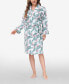 ფოტო #2 პროდუქტის Women's Printed Plush Robe