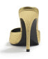Фото #3 товара Womens Gold Leather Heels ( Bachelorette Mules)