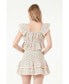 ფოტო #6 პროდუქტის Women's Embroidered Ruffled Bandeau Top