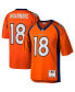 ფოტო #4 პროდუქტის Men's Peyton Manning Orange Denver Broncos 2015 Legacy Replica Jersey