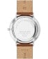 ფოტო #2 პროდუქტის Men's Silhouette Swiss Quartz Cognac Brown Leather Watch 40mm