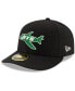 Фото #1 товара Men's Black New York Jets Omaha Throwback Low Profile 59FIFTY Fitted Hat