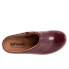 Softwalk Madison S2056-671 Womens Burgundy Narrow Leather Clog Flats Shoes